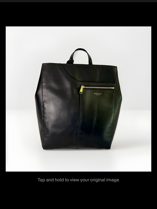 RADLEY LONDON Handbags - RADLEY LONDON Pockets Icon Backpack in Black Leather ~LIKE NEW~